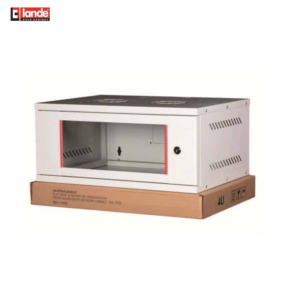 Lande LN-STB04U5440LG 4U Duvar Tipi Demonte Kabinet - Image 1