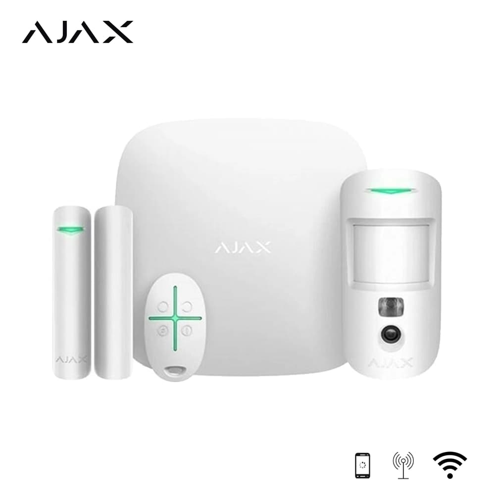 Ajax StarterKit Cam Plus Kablosuz Alarm Seti Beyaz - Image 1