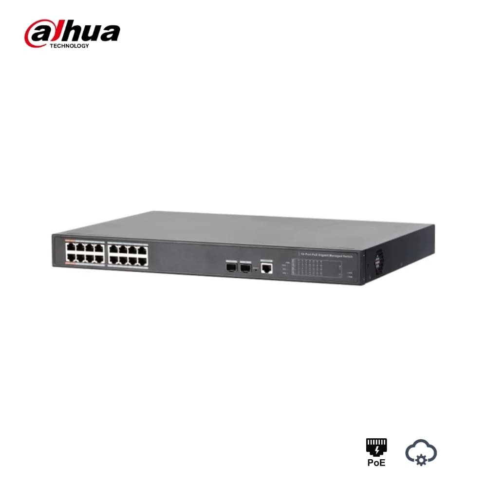 Dahua PFS4218-16GT-240 24 Port Gigabit PoE Switch - Image 1