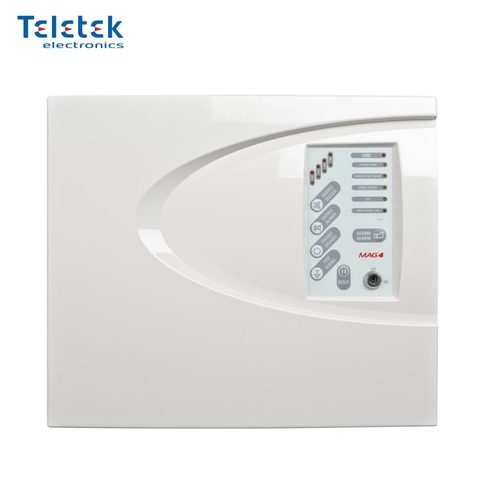 Teletek MAG 4P 4 Zone Konvansiyonel Yangın Alarm Paneli - Image 1