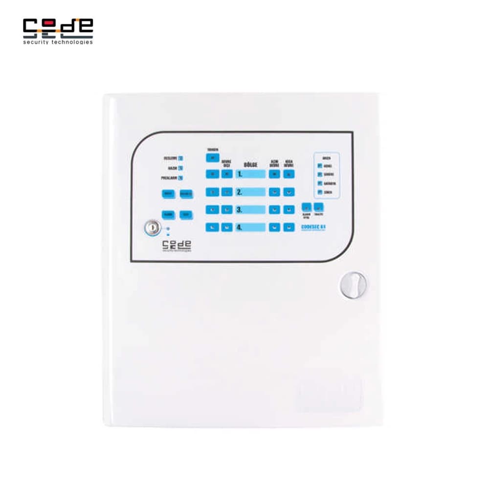 Codesec K4 4 Zone Konvansiyonel Yangın Alarm Paneli - Image 1