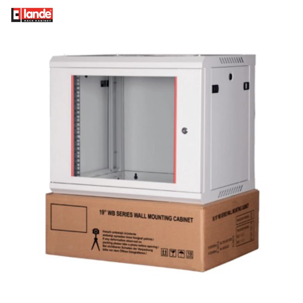 Lande LN-WB-15U6045-CC-F 15U Duvar Tipi Demonte Kabinet - Image 1