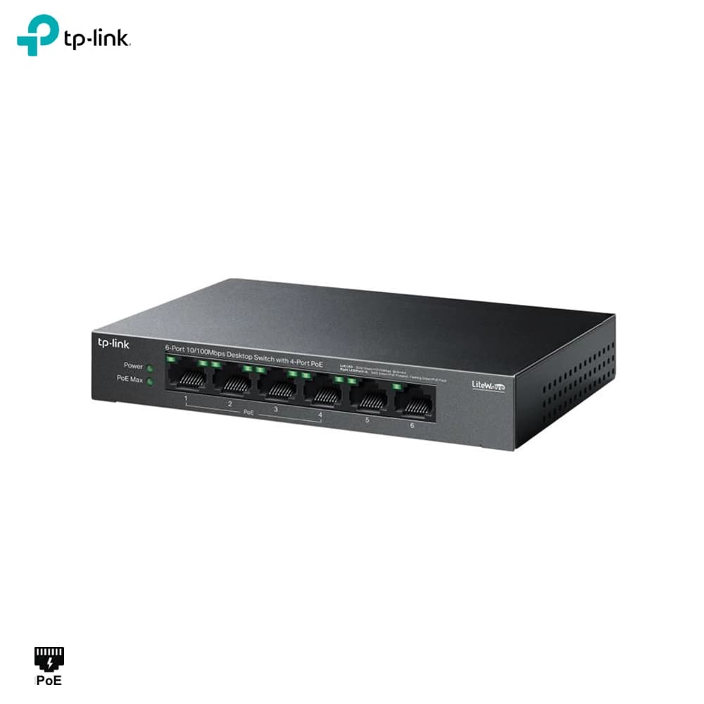 TP-Link TL-SF1006P 4 Port PoE Switch - Image 1
