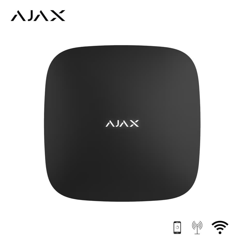 Ajax Rex 2 Kablosuz Sinyal Tekrarlayıcı Panel Siyah - Image 1