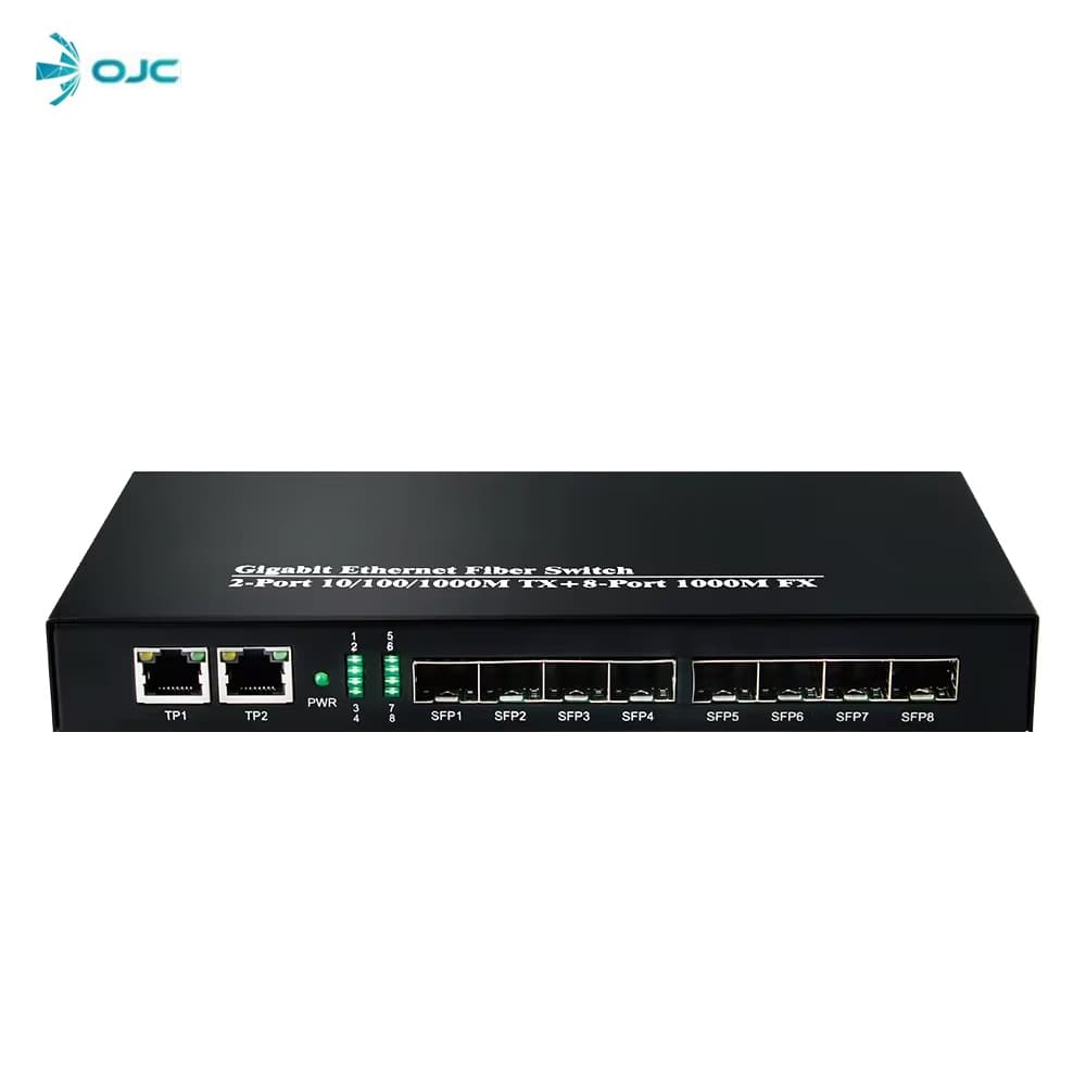 ODS 08ODS-8S2P 8 Port Sfp + 2 Port Bakır Gigabit Switch - Image 1