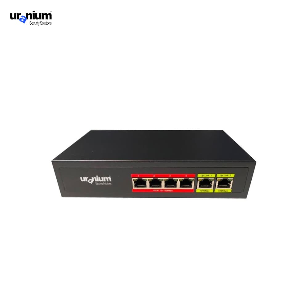 Uranium POE-4002-48W 4 Port PoE Switch - Image 1