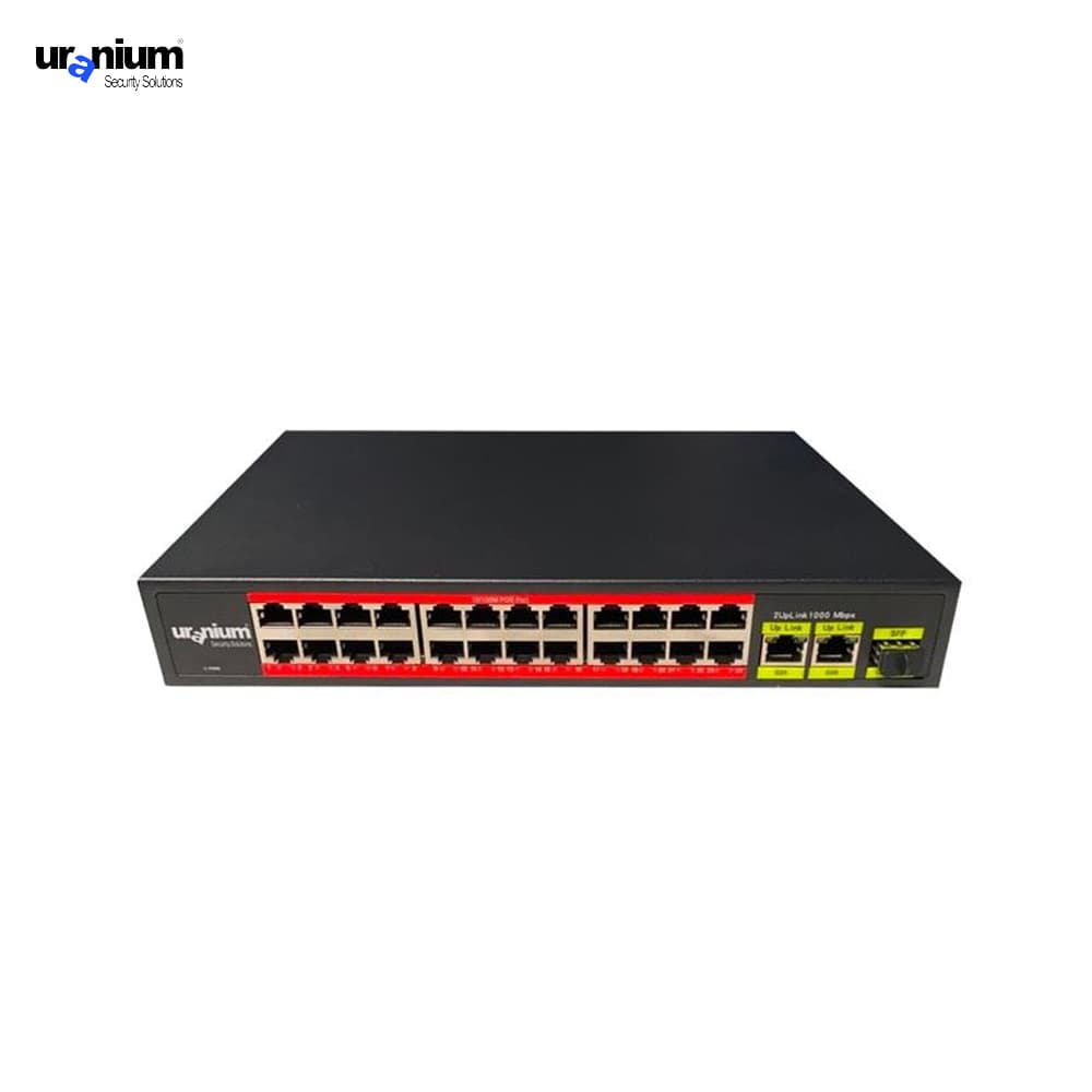Uranium POE-2421SFP-300W 24 Port PoE Switch - Image 1