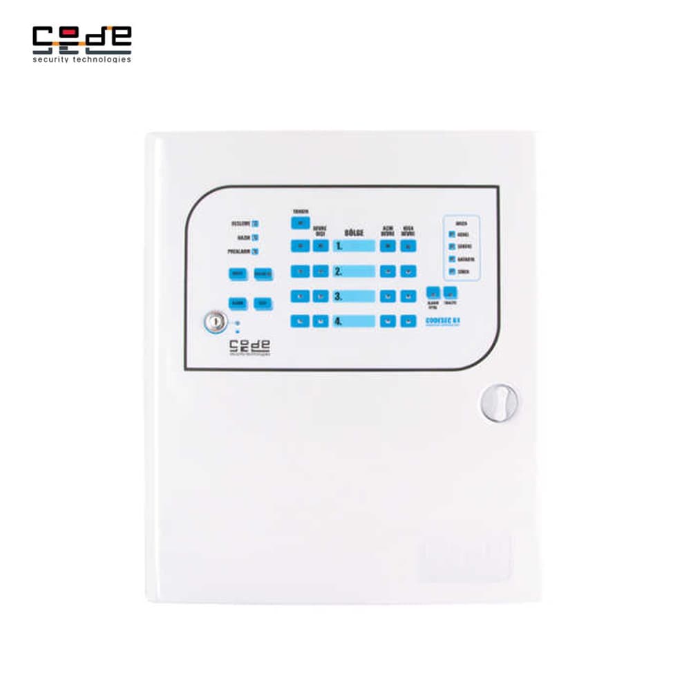 Codesec K4 A 4 Zone Konvansiyonel Yangın Alarm Paneli - Image 1