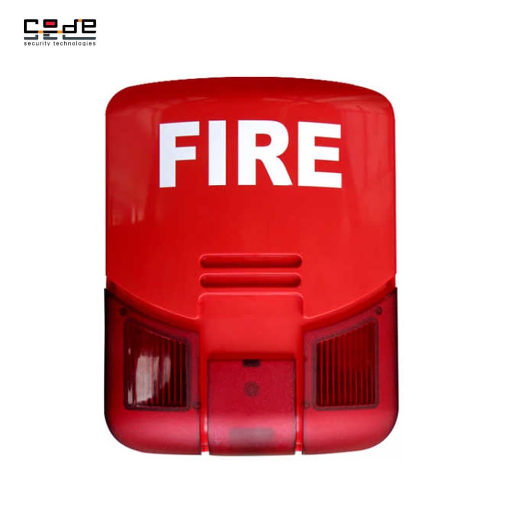 Codesec SO-240R Dış Ortam Konvansiyonel Flaşörlü Yangın İhbar Sireni - Image 1