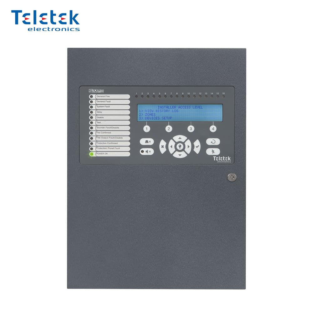 Teletek SIMPO 2 Loop Adresli Yangın Alarm Paneli - Image 1