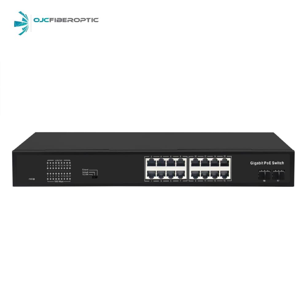 ODS ODS-16GP2S-200 16 Port Gigabit PoE Switch - Image 1