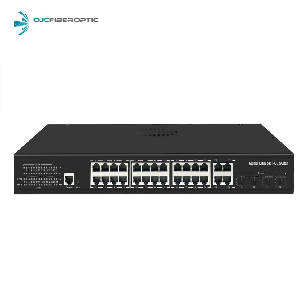 ODS ODS-24MP4S1C-400 24 Port Gigabit PoE Switch - Image 1