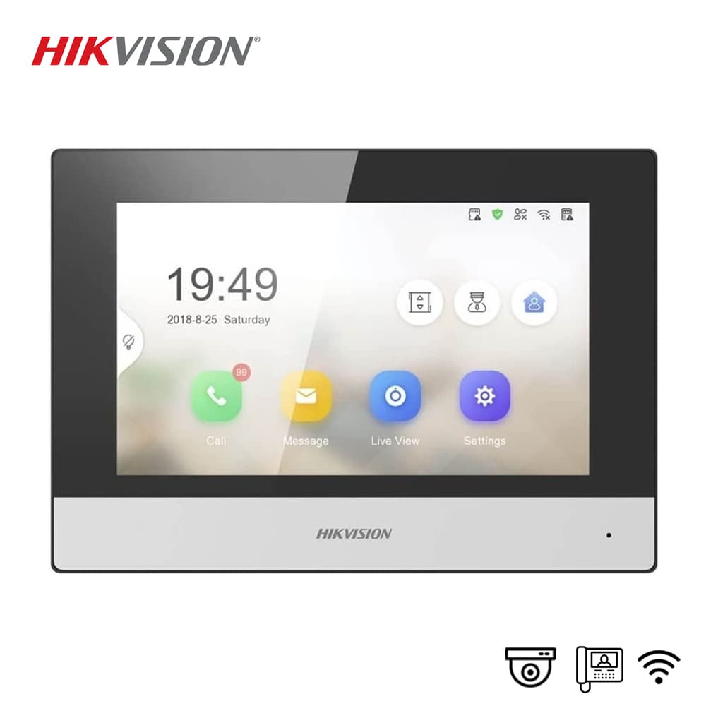 Hikvision DS-KH6320Y-WTE2 7" Daire İçi İnterkom Monitörü - Image 1