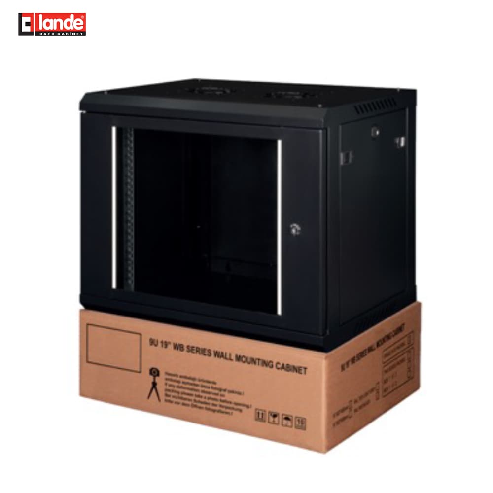 Lande LN-WB-12U6060-CC-F 12U Duvar Tipi Demonte Kabinet - Image 1