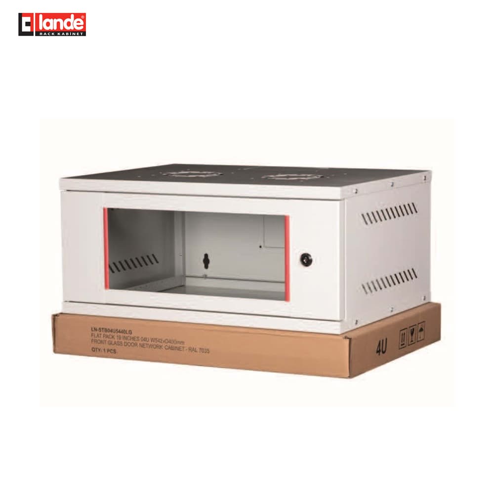 Lande LN-STB04U5440LG 4U Duvar Tipi Demonte Kabinet - Image 1