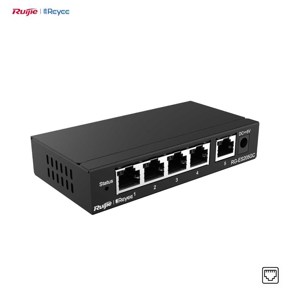 Reyee RG-ES205GC 5 Port Gigabit Network Switch - Image 1