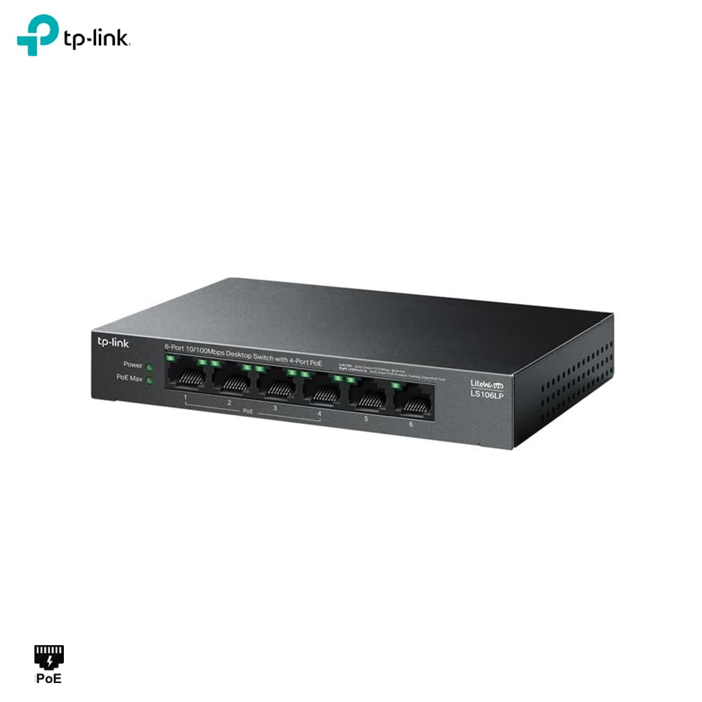 TP-Link LS106LP 4 Port PoE Switch - Image 1