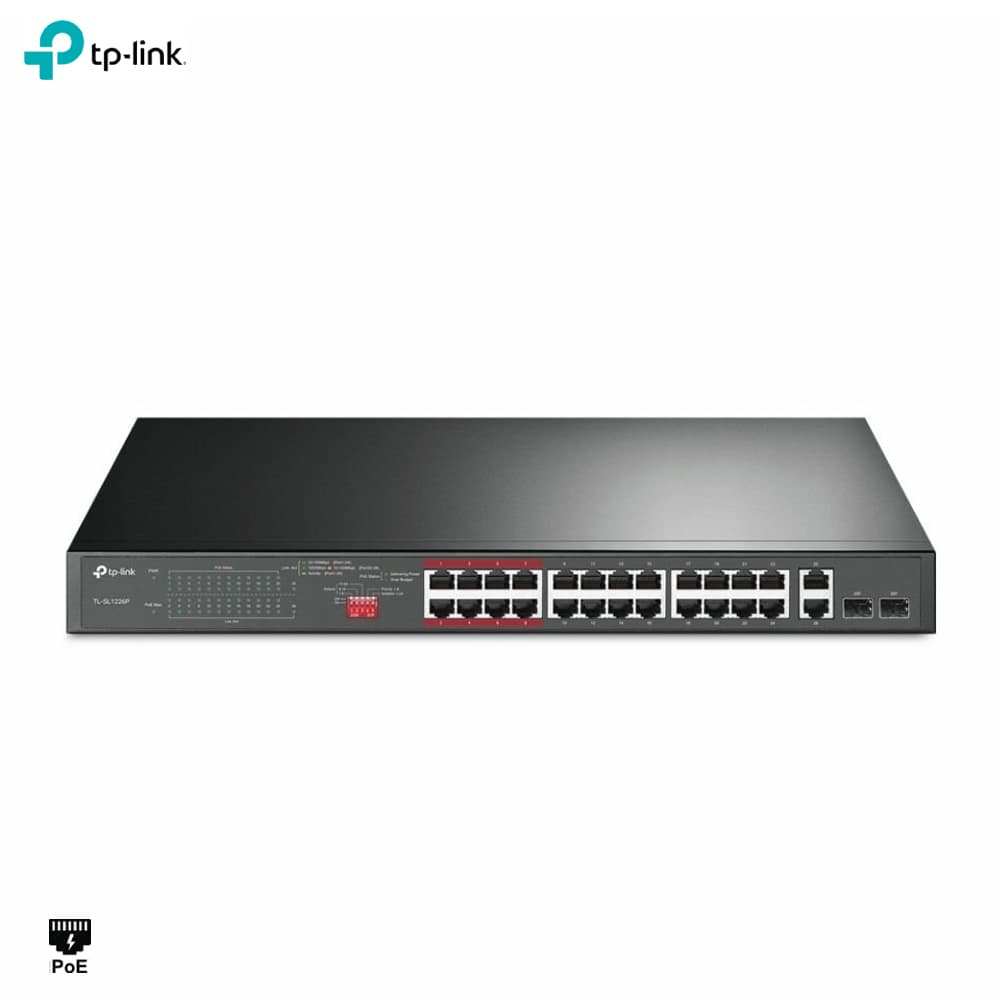 TP-Link TL-SL1226P 24 Port PoE Switch - Image 1