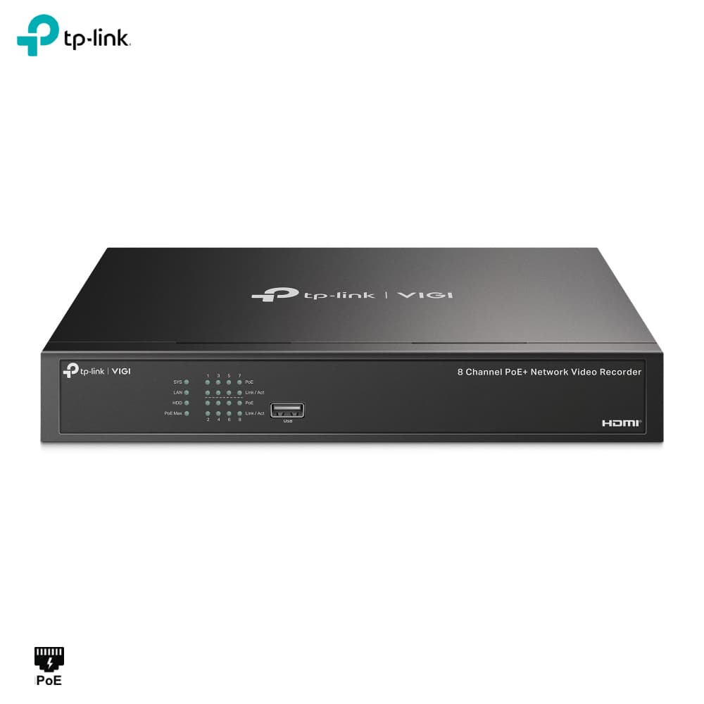 TP-Link VIGI NVR1008H-8MP 8 Kanal PoE NVR Kayıt Cihazı - Image 1