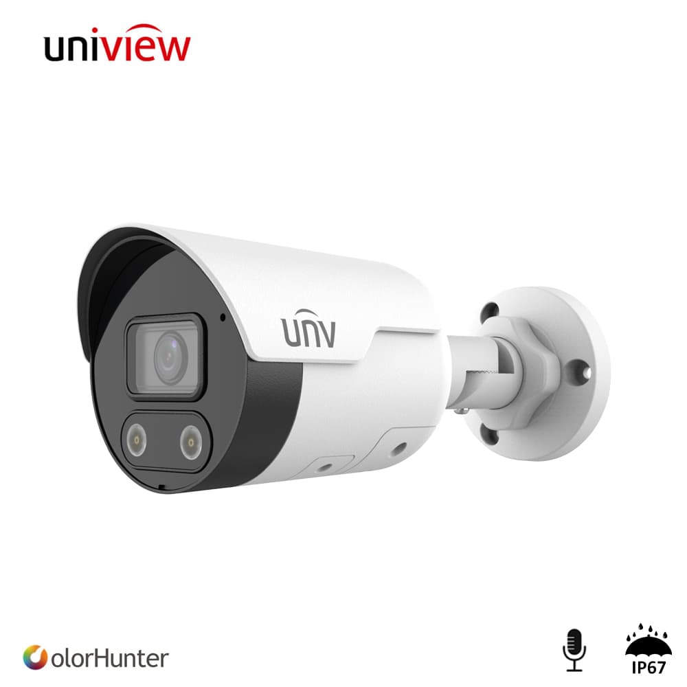 UNV Uniview IPC2124LE-ADF28KMC-WL 4MP Sesli IP Bullet Kamera - Image 1
