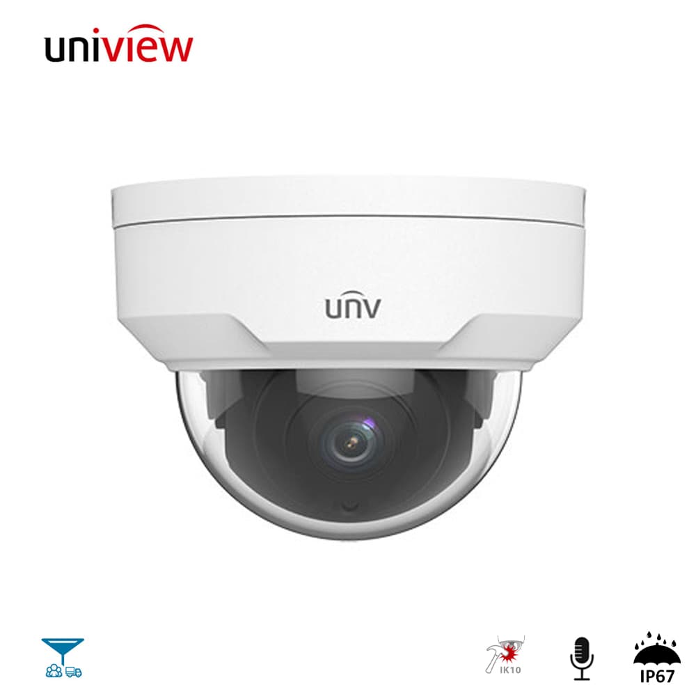 UNV Uniview IPC324LB-SF28K-G 4MP Sesli IP Dome Kamera - Image 1
