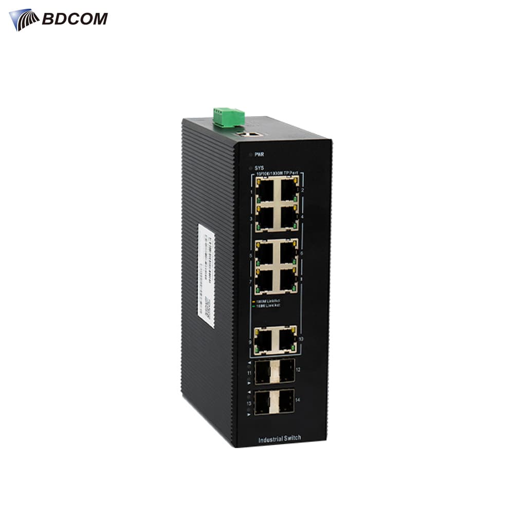 BDCOM IES200-L25-4S8P 8 Port Gigabit Endustriyel PoE Switch - Image 1