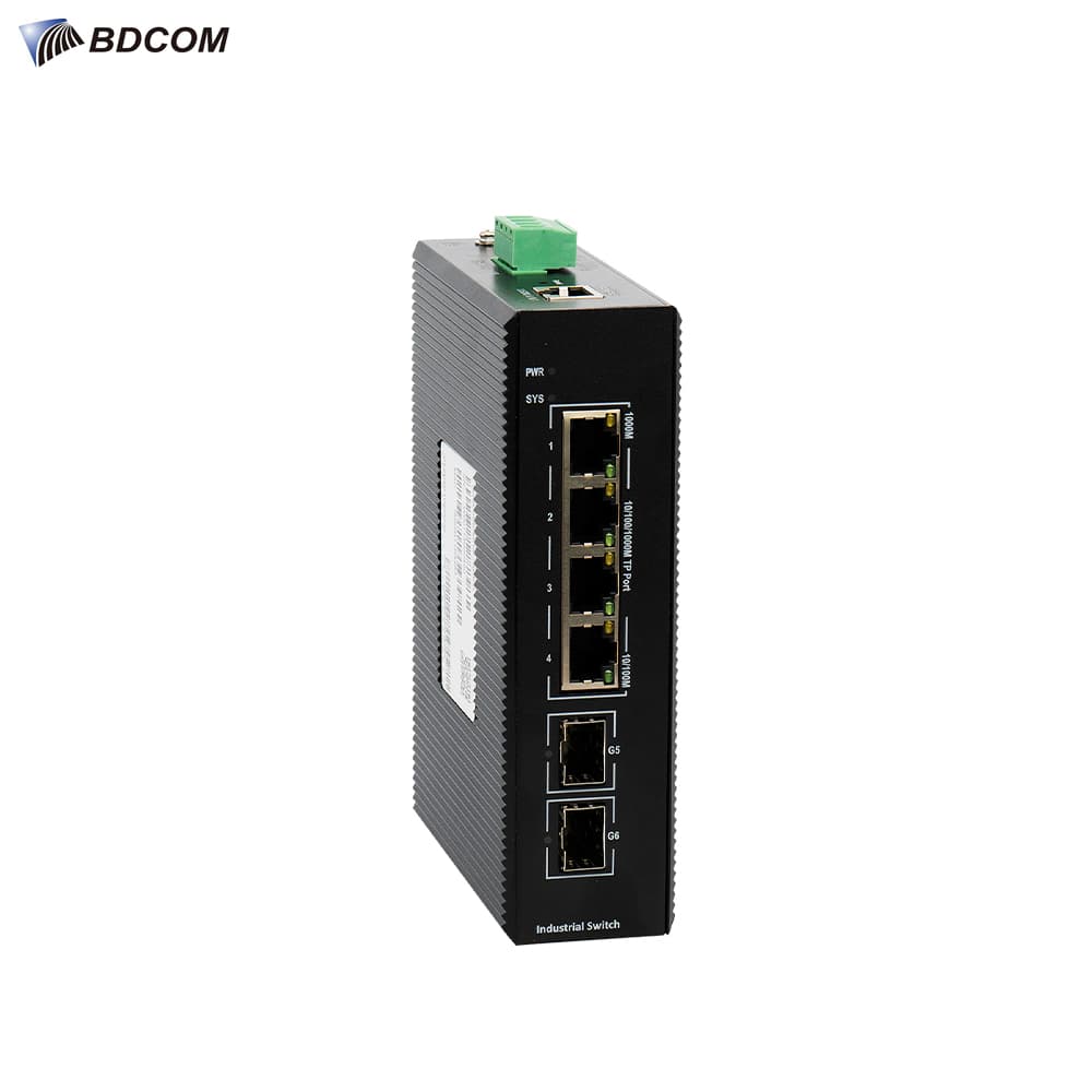 BDCOM IES200-V25-2S4T 4 Port Gigabit Endustriyel Switch - Image 1
