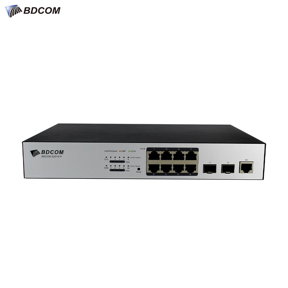 BDCOM S2510-P 8 Port Gigabit Network PoE Switch - Image 1