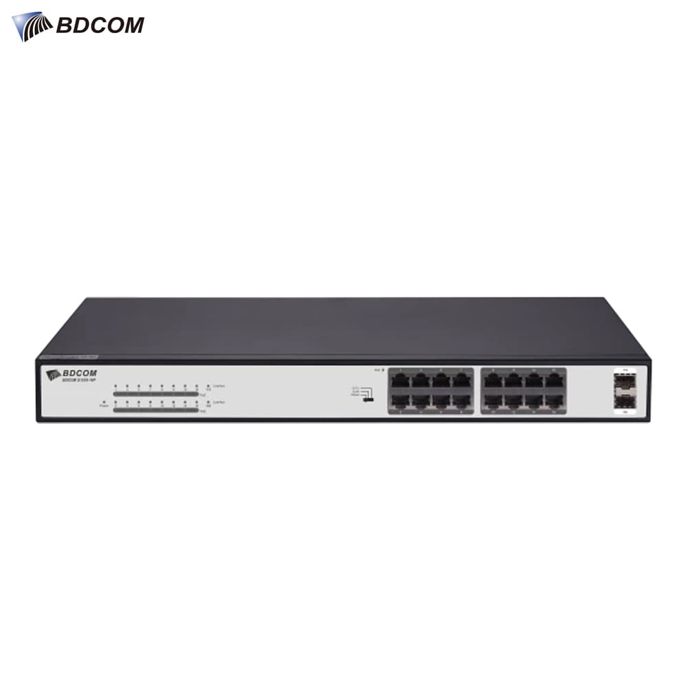 BDCOM S1518-16P 16 Port Gigabit Network PoE Switch - Image 1