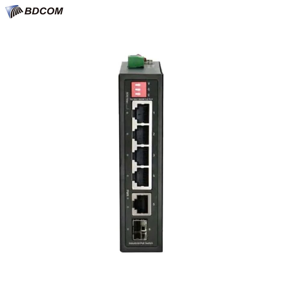 BDCOM IES200-LSTW2040P 4 Port Gigabit Endustriyel PoE Switch - Image 1