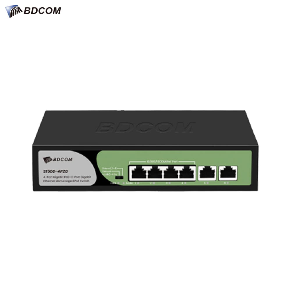 BDCOM S1500-4P2G 4 Port Gigabit Network PoE Switch - Image 1