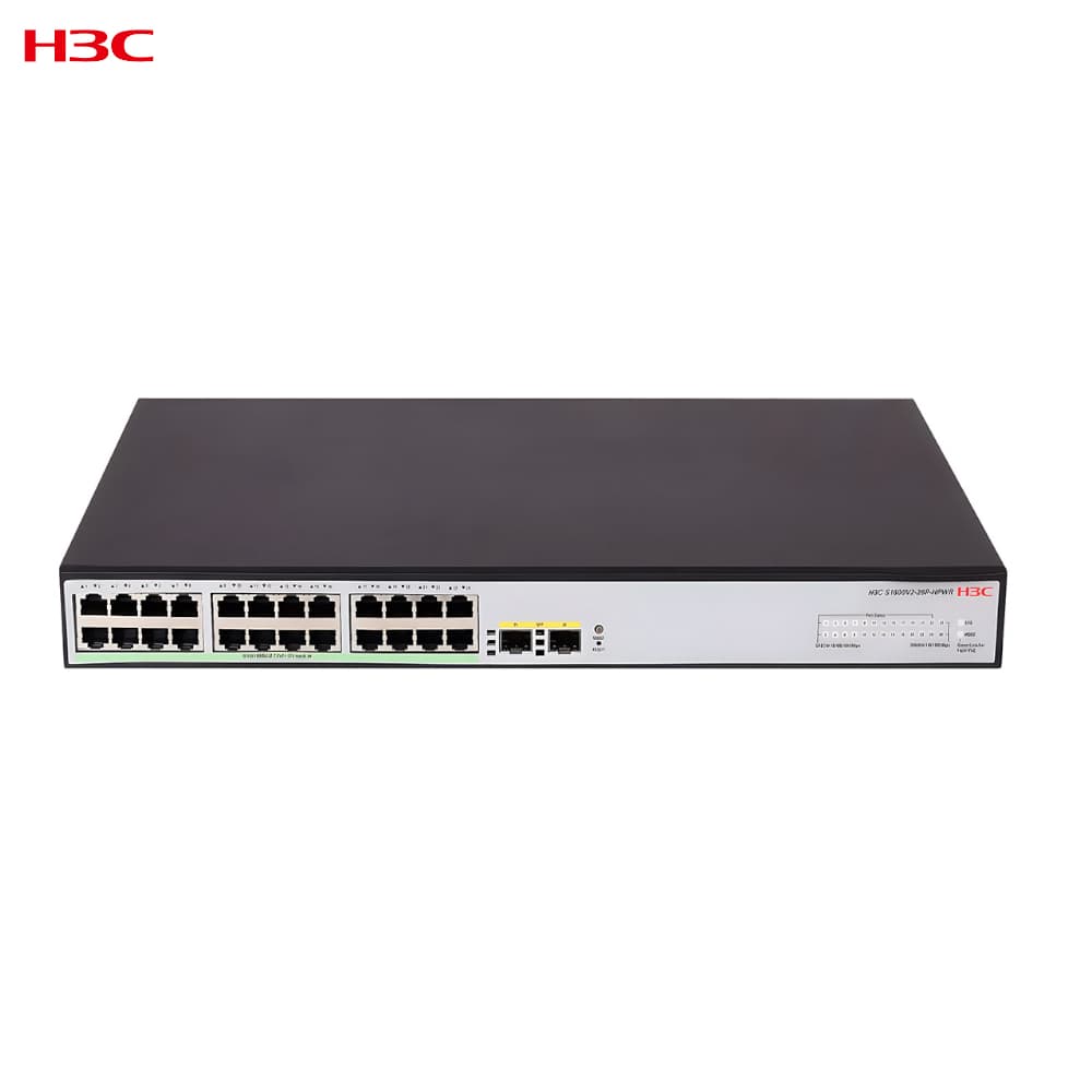 H3C LS-1600V2-26P-HPWR-GL 24 Port Gigabit PoE Switch - Image 1