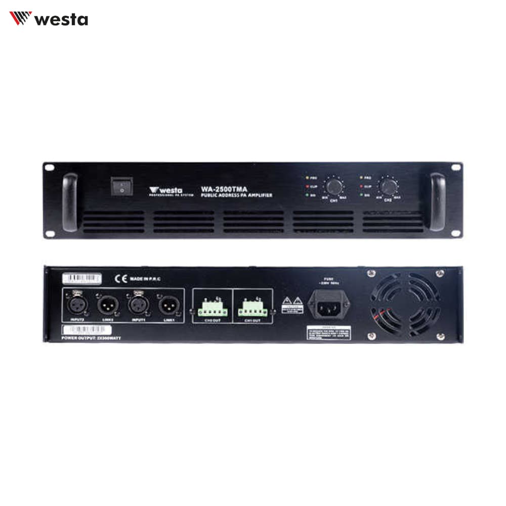 Westa WA-2500TMA 2x500 Watt Power Amfi - Image 1